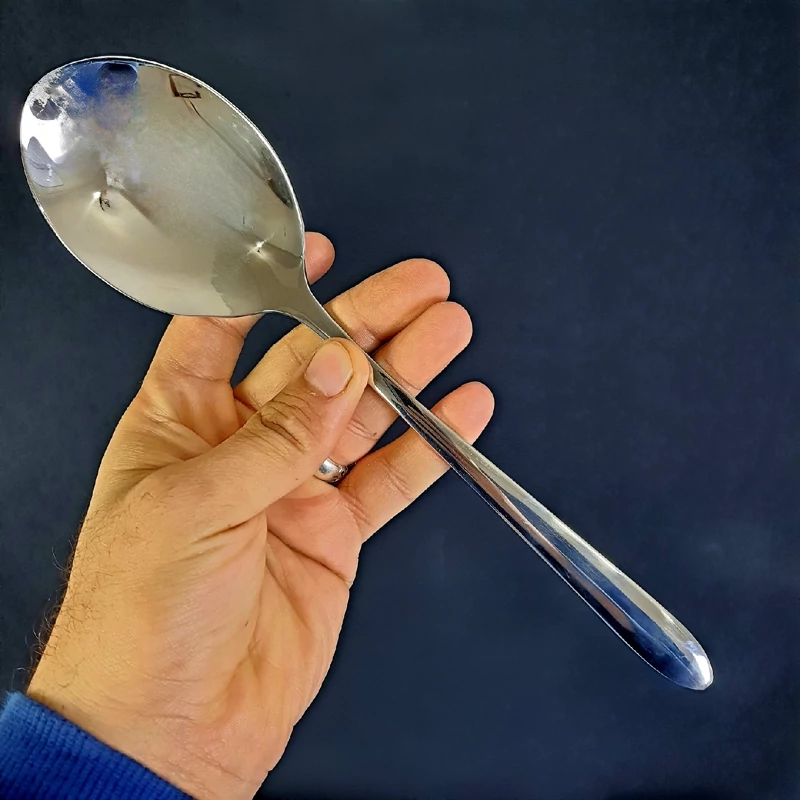 قاشق خورشت خوری استیل کابال مدل دونا کد 085 بسته 2 عددی