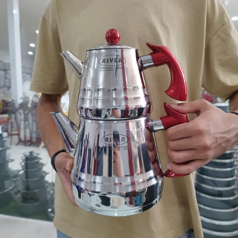 کتری و قوری روگازی استیل 2.5 لیتر ریور کد 2170 ارسال رایگان