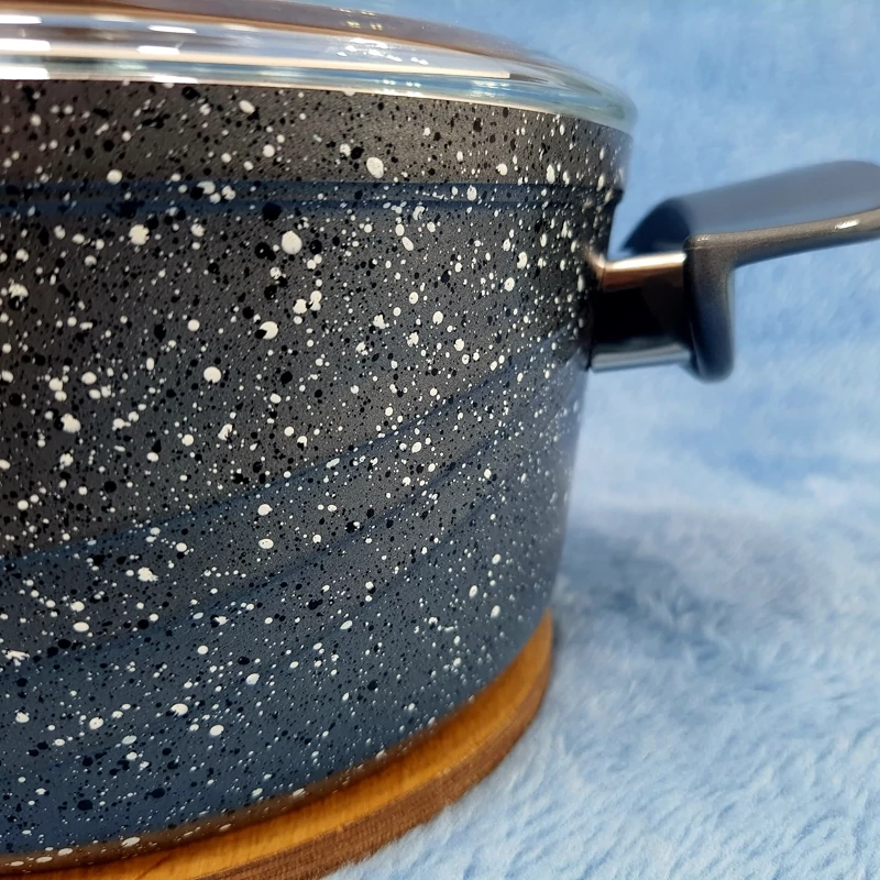 قابلمه گرانیتی سایز 22 EVIZ اویز مدل سوئینگ طوسی با ارسال رایگان