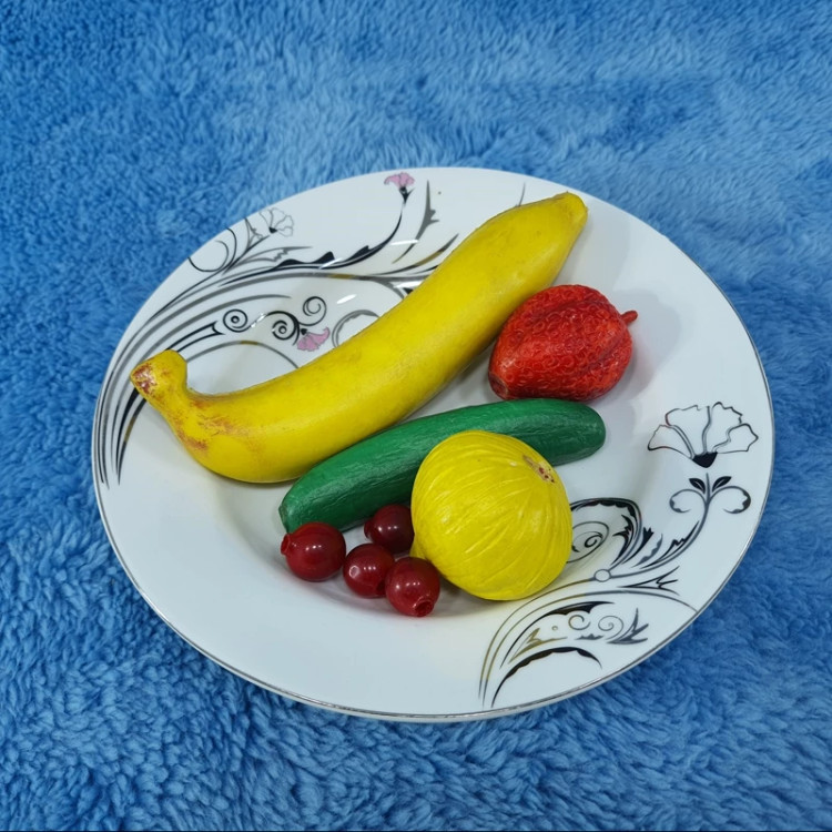 بشقاب خورش خوری سایز 23 چینی پارس کد 974 در بسته 6 عددی