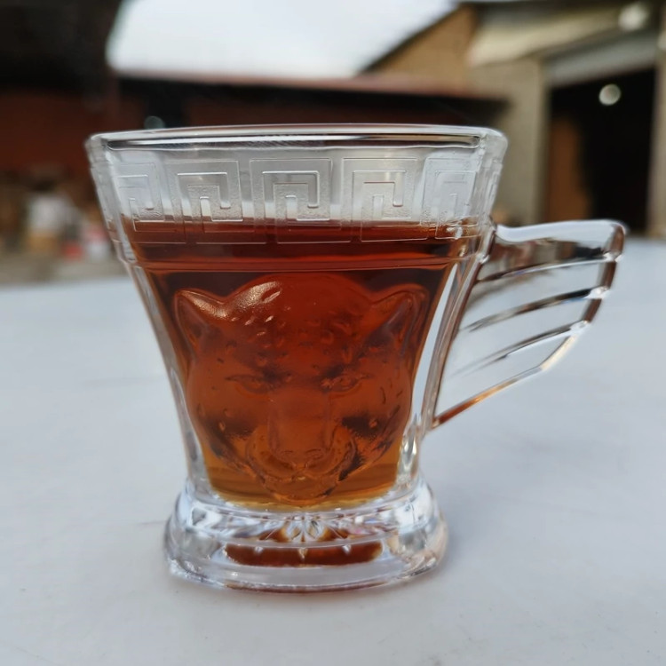 فنجان چای خوری آدریا ژاپن مدل لئوپارد کد 4226 بسته 6 عددی