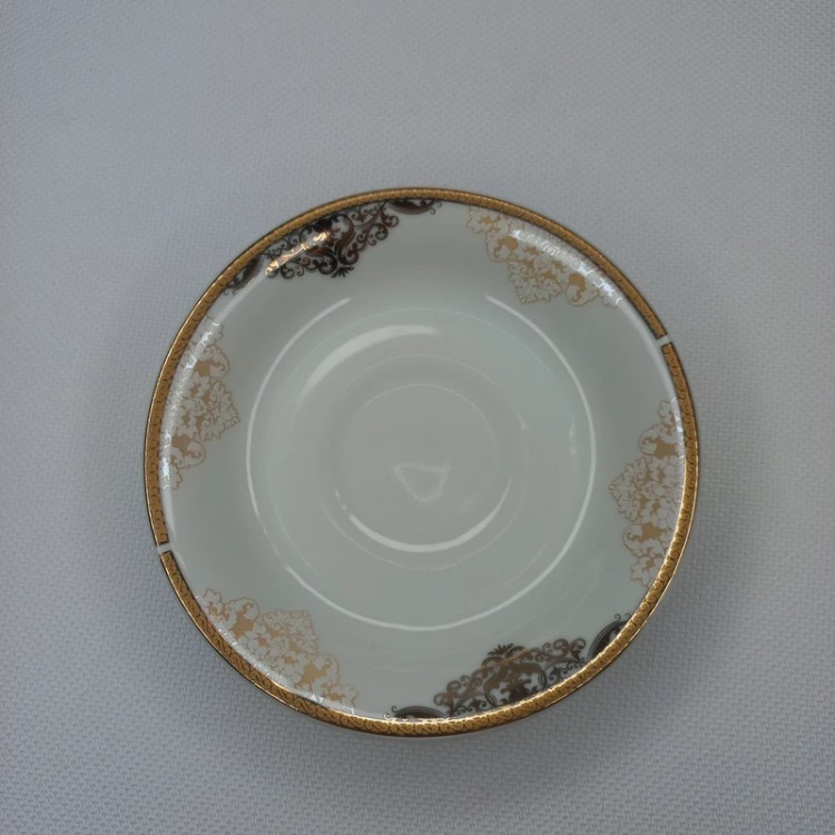 نعلبکی چینی طلایی پارس کد 2276 بسته 6 عددی با ارسال رایگان