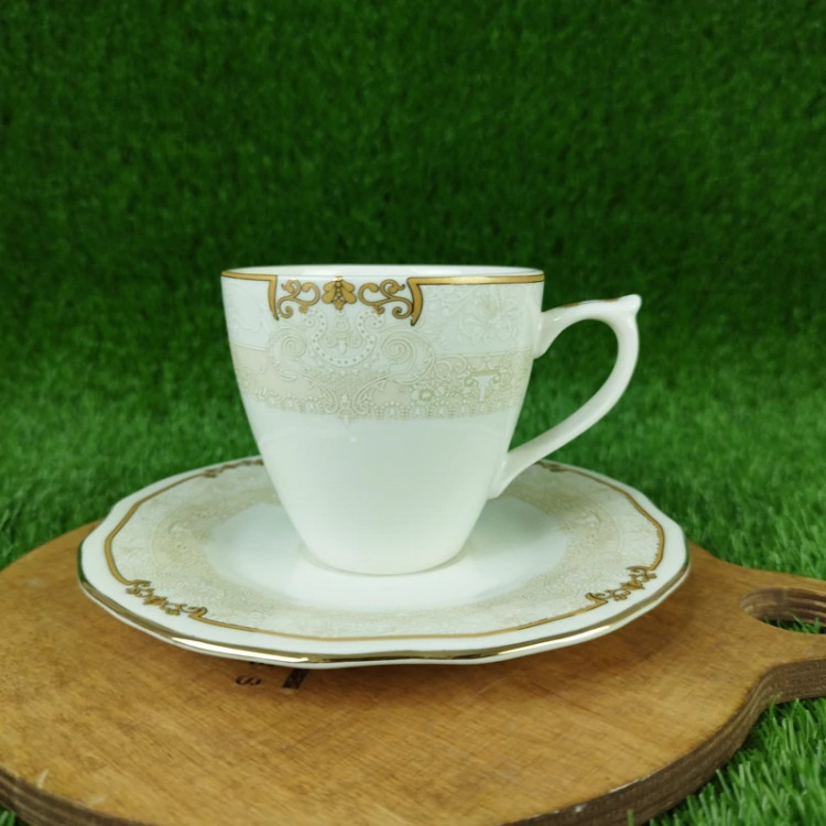 فنجان و نعلبکی چینی توس مدل فرناندو بسته 6+6 عددی با ارسال رایگان