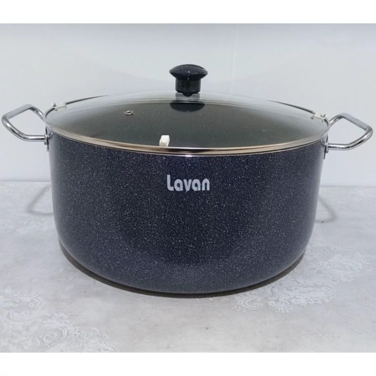 قابلمه گرانیتی سایز 34 درب شیشه ای مدل تیتان برند لاوان LAVAN ارسال رایگان