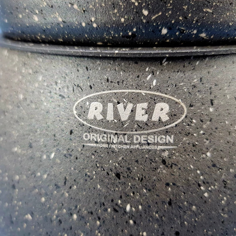 سماور قوری گرانیتی 4 لیتر RIVER مدل 5833 طوسی ارسال رایگان