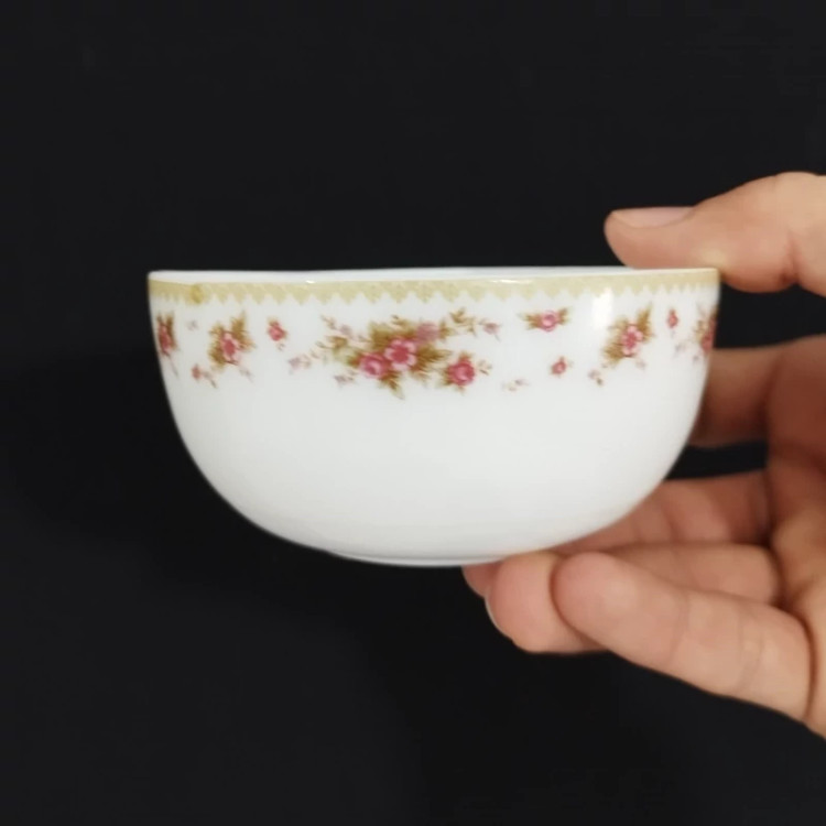 کاسه ترشی گلدن اپال مدل گل رز بسته 6 عددی با ارسال رایگان