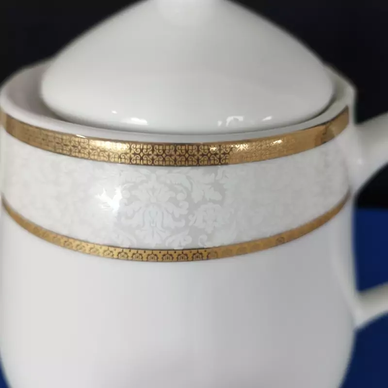 قوری چینی پارس طلایی مدل T3-706 ارسال رایگان