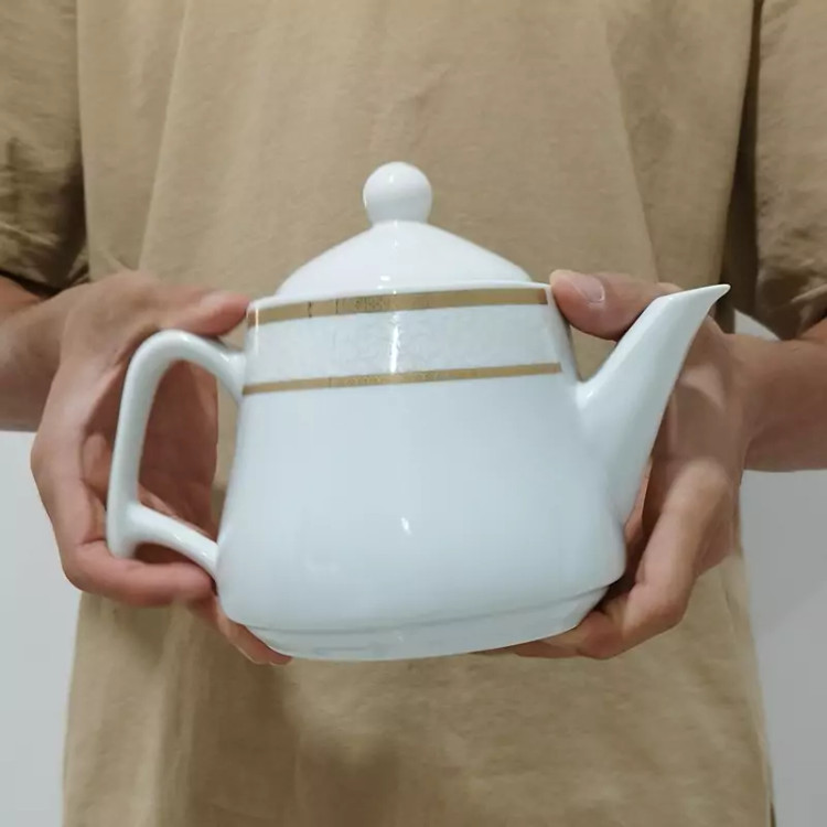 قوری چینی پارس طلایی مدل T3-706 ارسال رایگان