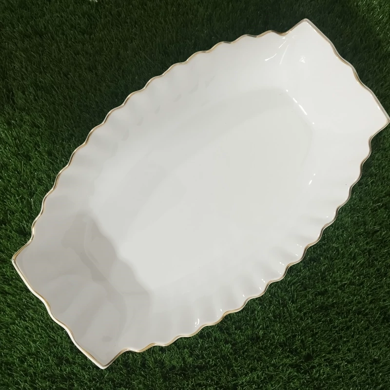 مرغ خوری انگشتی سرامیک بزرگ آماتیس لب طلا کد 734 ارسال رایگان