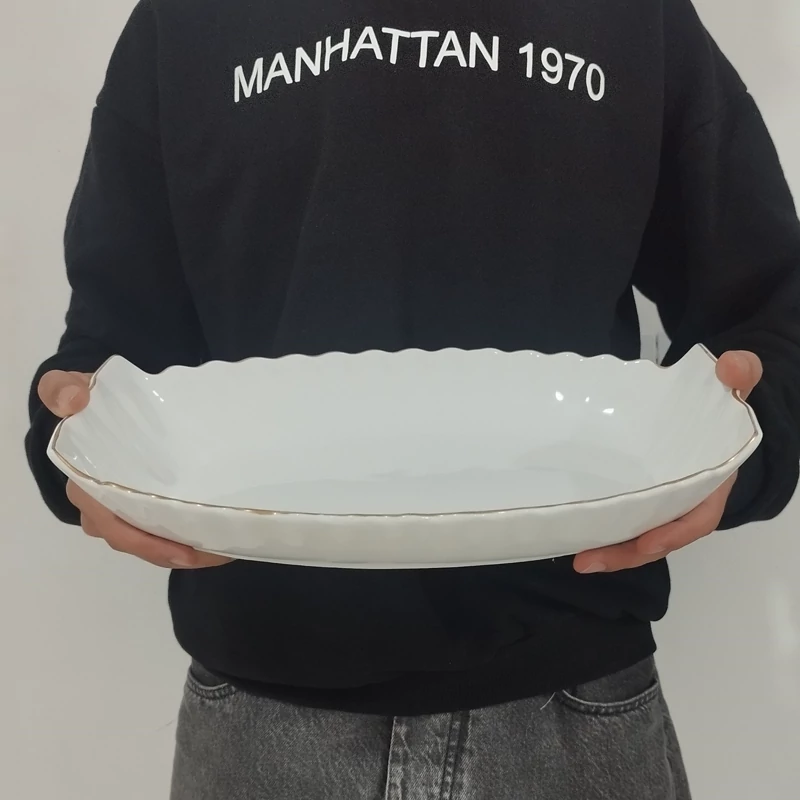 مرغ خوری انگشتی سرامیک بزرگ آماتیس لب طلا کد 734 ارسال رایگان