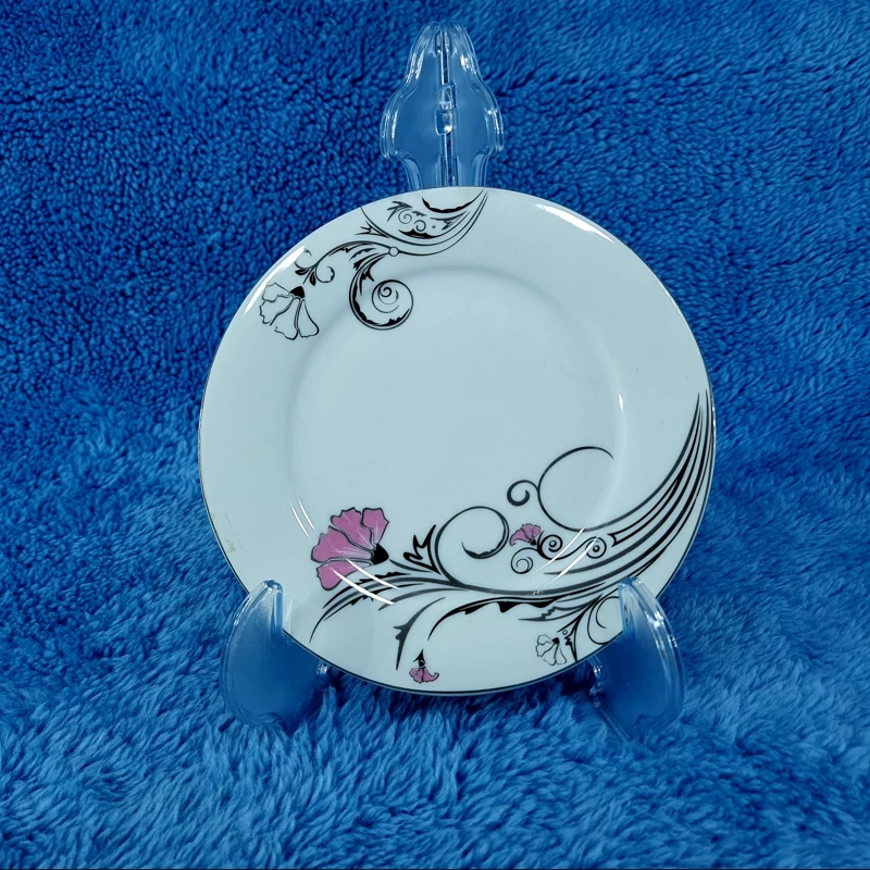 پیش دست تخت سایز 17 چینی طرح پارس کد 974 در بسته 6 عددی