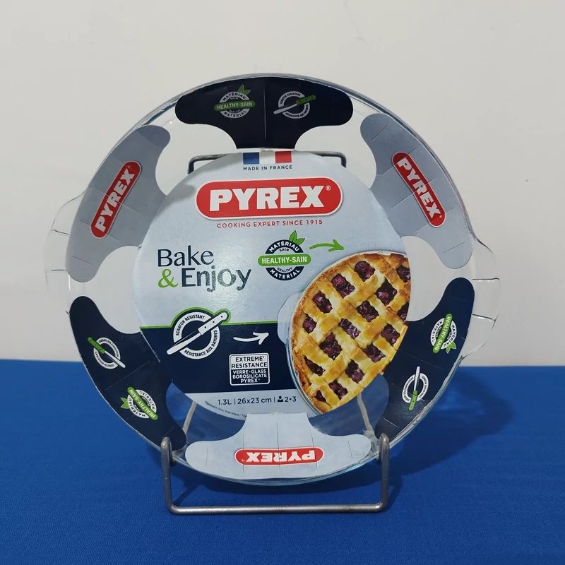 پیتزا خوری پیرکس فرانسه طرح کلاسیک 26 در 23 سانت PYREX