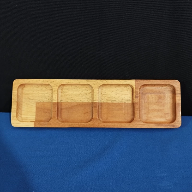 اردو خوری 4 خانه چوبی مستطیل راش گرجستان کد 5023 بسته 1 عددی