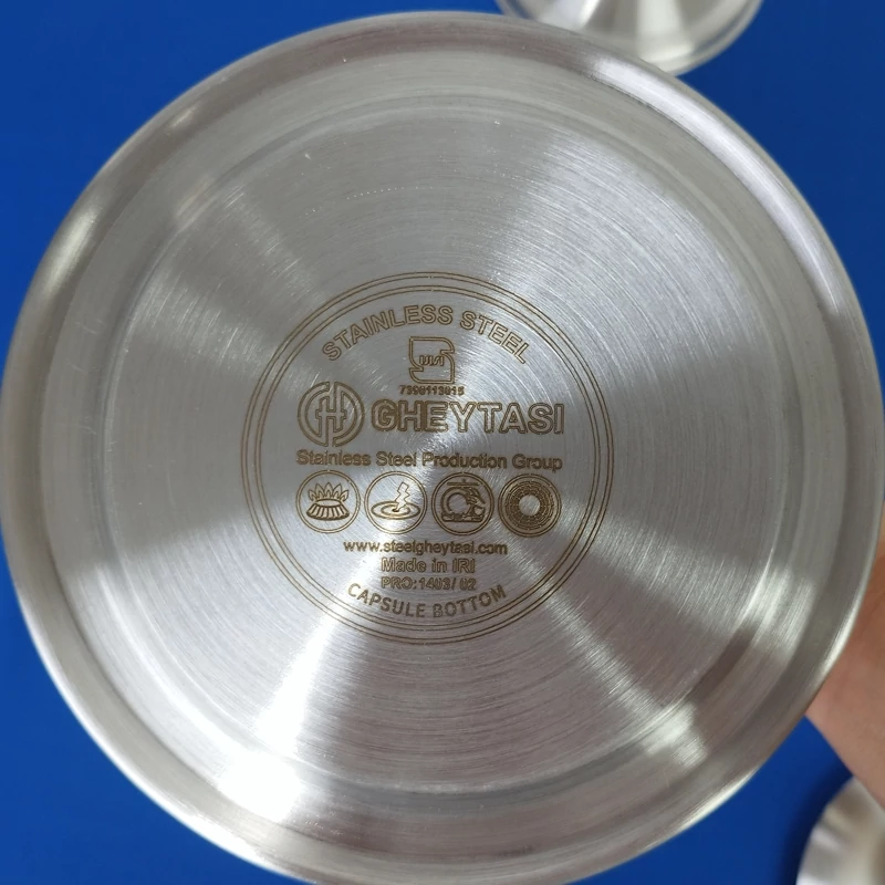 کتری استیل کف چدن برند قیطاسی تی جی اچ 2500 میلی لیتر کد 30608