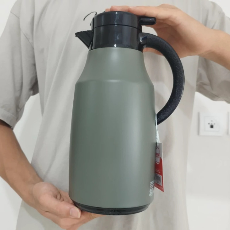 فلاسک شیشه صورتی 1.3 لیتر رگال یشمی با ارسال رایگان