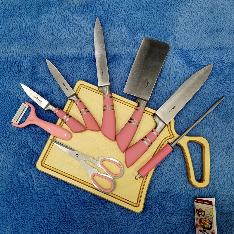ست کارد و ساطور سافینوکس کد 11701 رنگ صورتی با ارسال رایگان