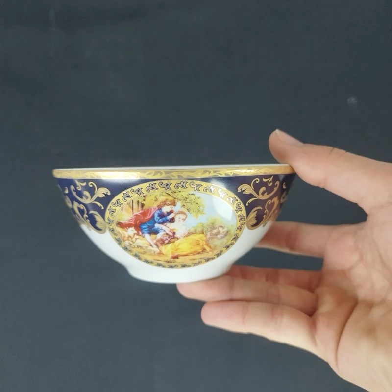 سرویس چینی 28 پارچه لیلی و مجنون سرمه ای کد 8000 با ارسال رایگان