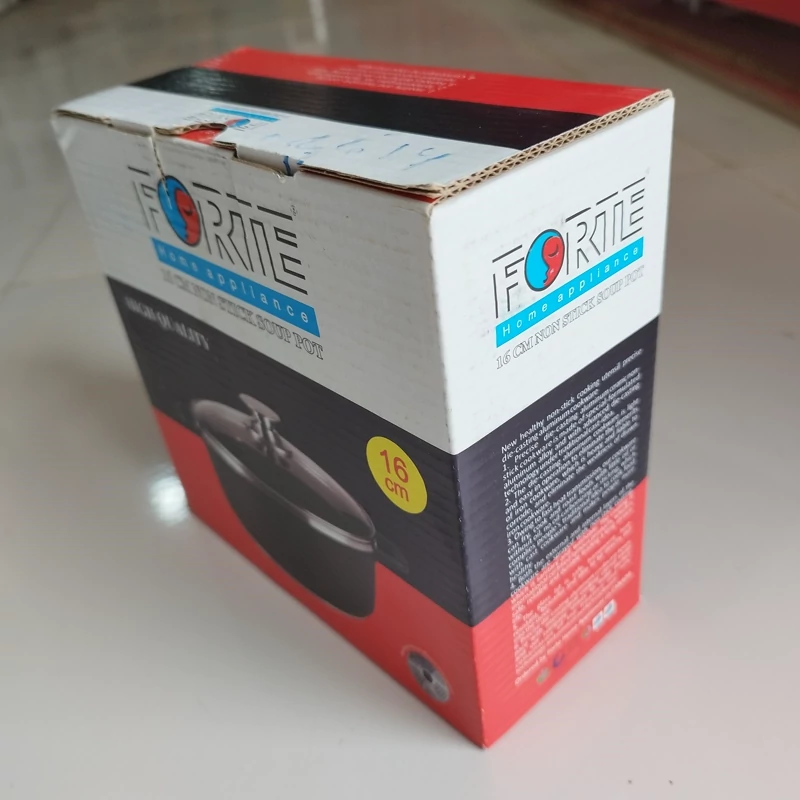 قابلمه گرانیتی سایز 16 برند فورته مشکی FORTE