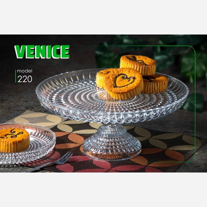 شیرینی خوری پایه دار ونیز کد 220 با ارسال رایگان