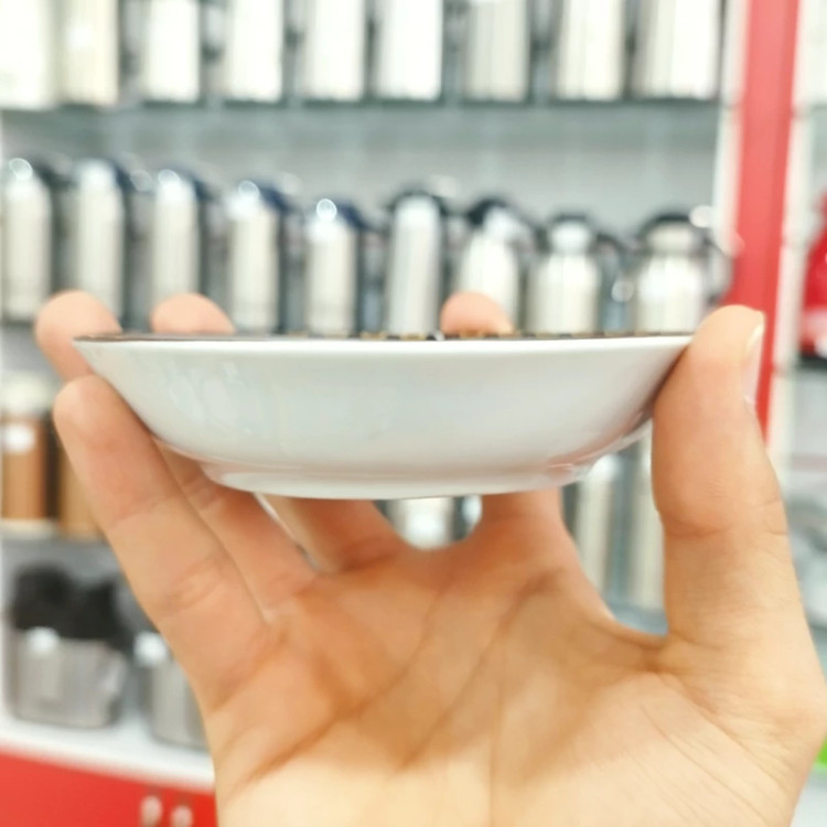 نعلبکی چینی واتسون طرح ورساچه تاج دار صورتی بسته 6 عددی