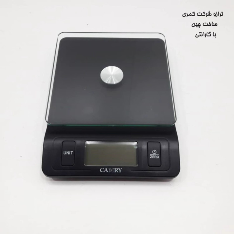 ترازو آشپزخانه برند CAMRY مشکی کد 5460 برند JS ارسال رایگان