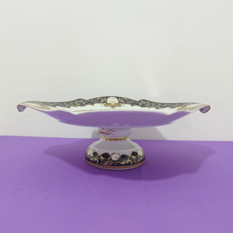 شیرینی خوری چینی بزرگ لیلی مجنون سرمه ای کد 8018