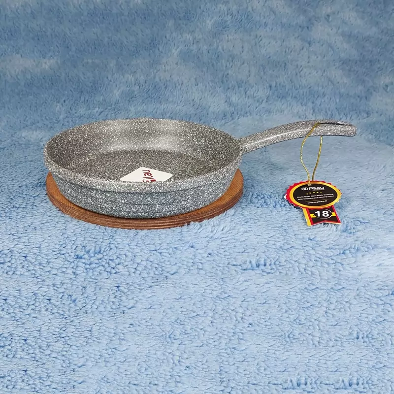 تابه گرانیتی تک دسته خاکستری سایز 16 پیلو PILAU مدل هپی
