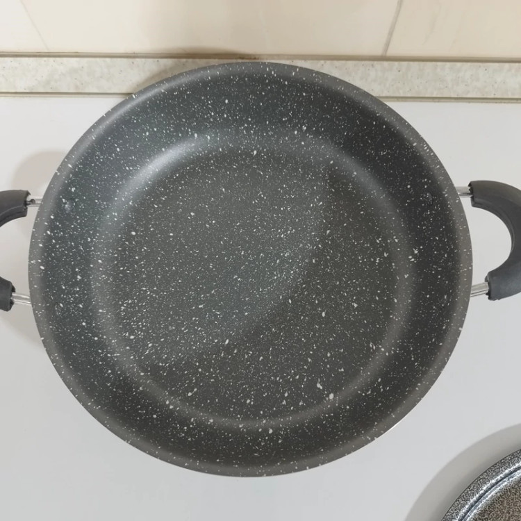 تابه دو دسته گرانیتی سایز 30 افسون سربی با ضمانت 12 ماهه ارسال رایگان