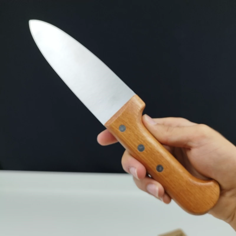 چاقو آشپزخانه اکبری دسته چوبی مدل WS22 بسته 1 عددی ارسال رایگان