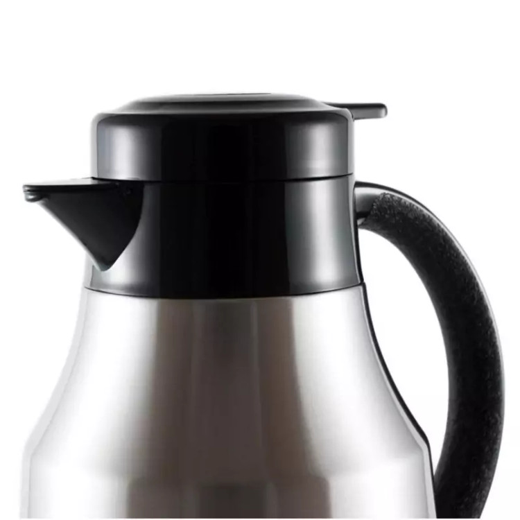 فلاسک 1 لیتر REGAL مدل کندو شیشه دار بدنه استیل رگال