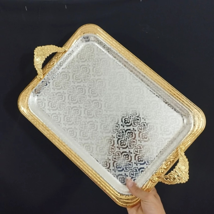 سینی استیل 2 تایی مستطیل بارادانتیا کد 1232SG با ارسال رایگان