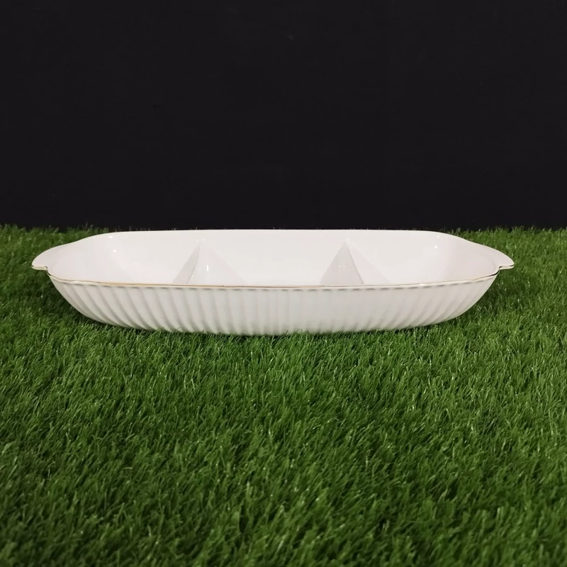 اردو خوری 3 خانه سرامیک آماتیس لب طلا کد 775G ارسال رایگان