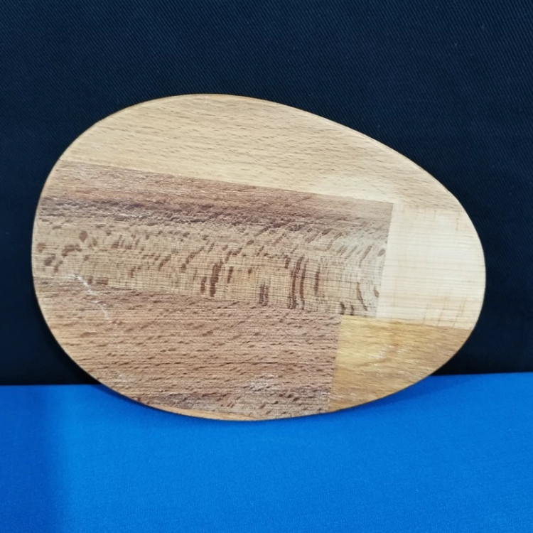 بیسکویت خوری بیضی چوبی راش گرجستان کد 5041 بسته 1عددی