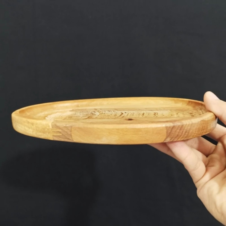 بیسکویت خوری بیضی چوبی راش گرجستان کد 5041 بسته 1عددی