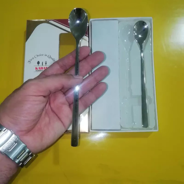قاشق شربت خوری برند کابان KABAN مدل شیکاگو بسته 12 عددی
