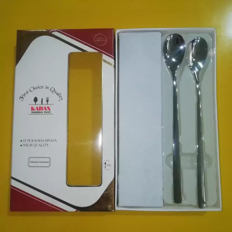 قاشق شربت خوری برند کابان KABAN مدل شیکاگو بسته 12 عددی