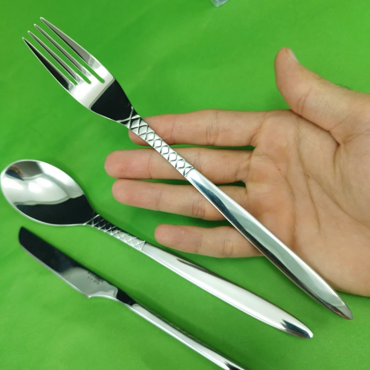 سرویس قاشق چنگال استیل 155 پارچه رولنزا کد A44D با ضمانت 18 ماهه ارسال رایگان