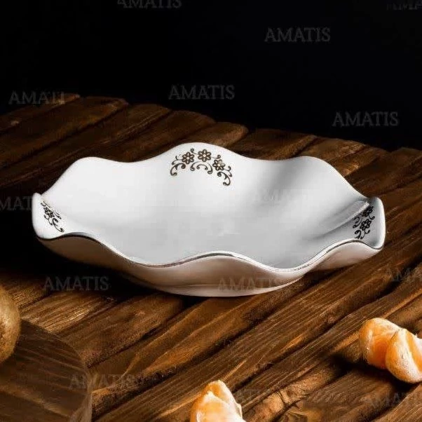 پیش دست سرامیکی لب طلا آرتور کد 3125 بسته 6 عددی با ارسال رایگان