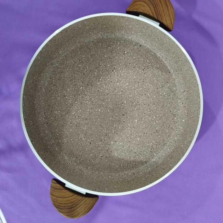 تابه دو دسته گرانیتی سایز 32 اویز EVIZ مدل سوئینگ مشکی با ضمانت 18 ماهه ارسال رایگان
