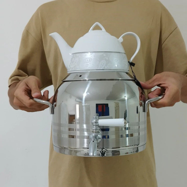 کتری و قوری روگازی استیل 6 لیتر سافینوکس مدل 110S