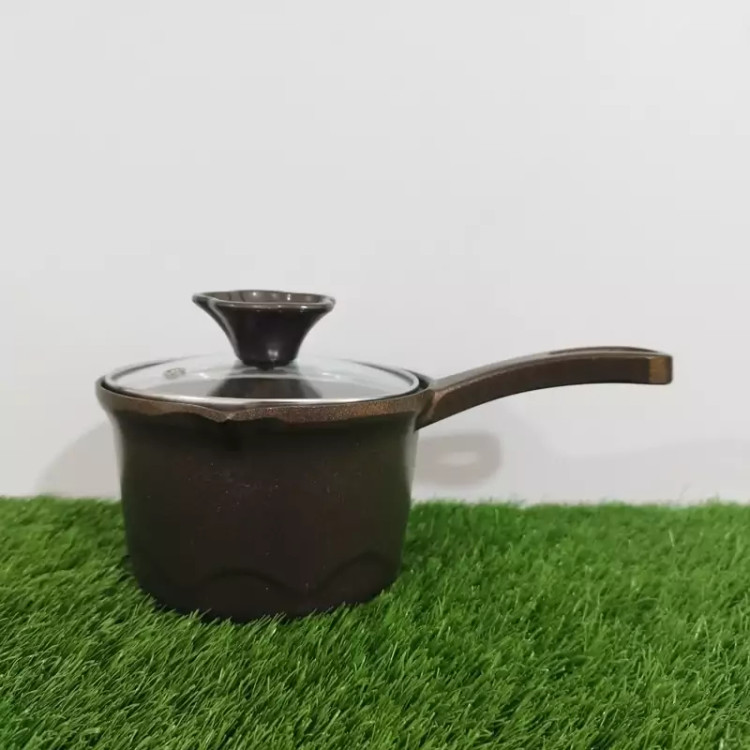 شیرجوش گرانیتی سایز 14 پیلو PILAU مدل هپی قهوه ای با ارسال رایگان