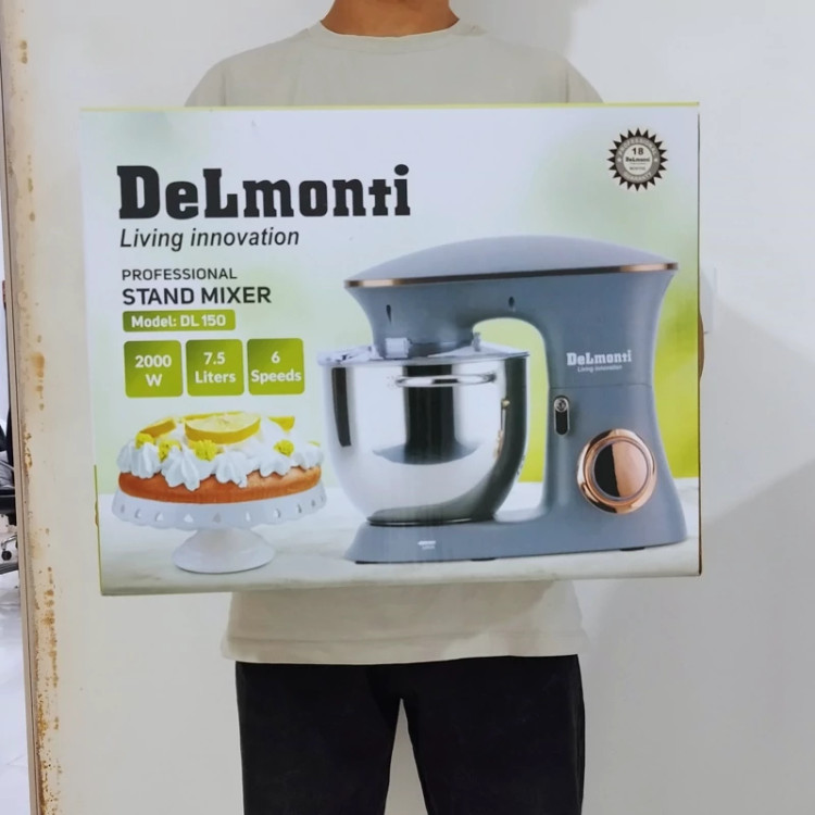 همزن حرفه ای کاسه دار 7.5 لیتر دلمونتی مدل DL150 با ضمانت 18 ماهه