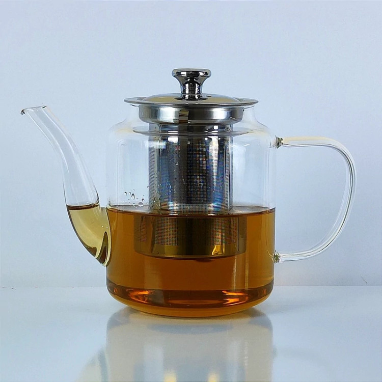 قوری پیرکس 800 میلی لیتر استوانه درب استیل مدل WJ800 با ارسال رایگان