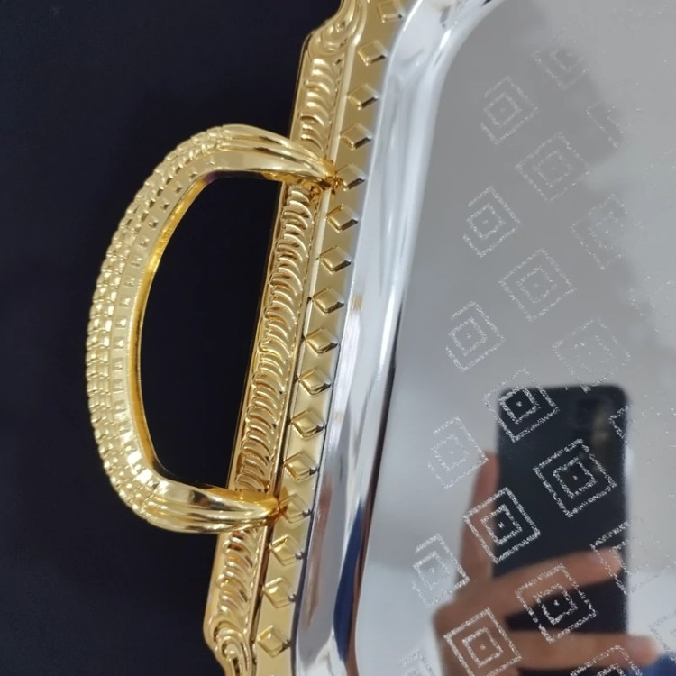 سینی استیل 2 تایی مستطیل بارادانتیا کد 1234SG با ارسال رایگان