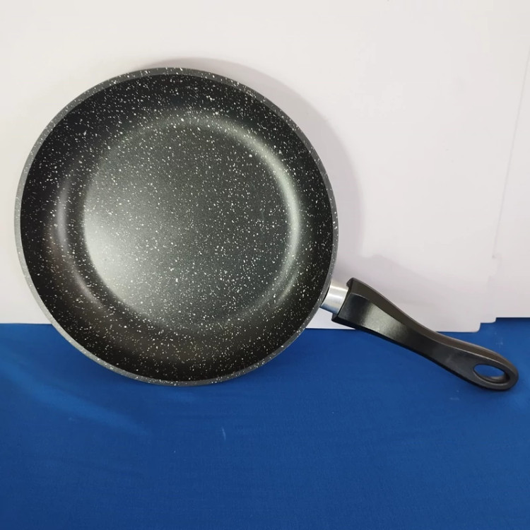 تابه گرانیتی تک دسته سایز 28 برند فورته مشکی FORTE