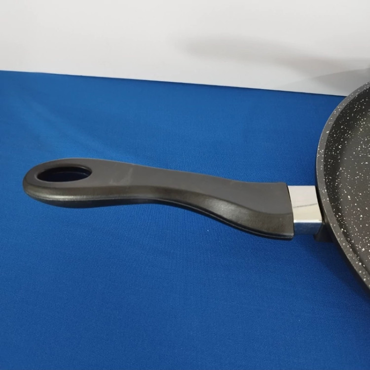 تابه گرانیتی تک دسته سایز 28 برند فورته مشکی FORTE