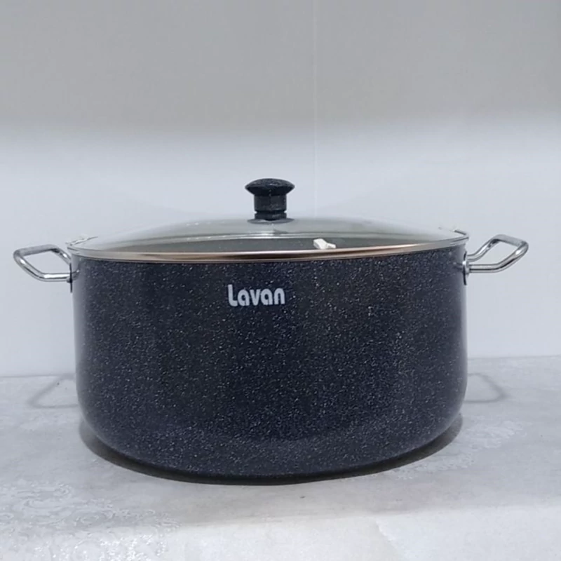 قابلمه گرانیتی سایز 38 مدل تیتان طوسی لاوان ارسال رایگان