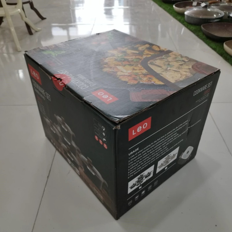 سرویس 10 پارچه چدنی LEO نسکافه ای با ضمانت 12 ماهه ارسال رایگان