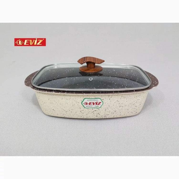 تابه مرغ خوری گرانیتی برند اویز سایز 32 رنگ کرم ارسال رایگان