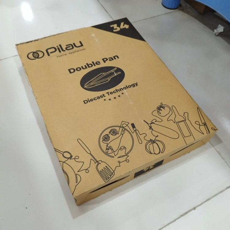 تابه رژیمی 34 سانت پیلو مدل اسنو رزگلد PILAU ارسال رایگان